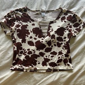 Rue21 Small Cow Print Top